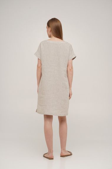 Сукня SoundSleep Linen лляна коротка S натуральна (653590753957) | Зображення 3