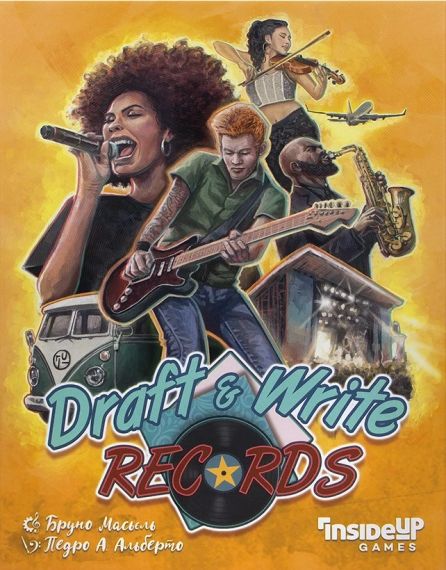 Настільна гра Draft & Write Records + 2 міні-доповнення