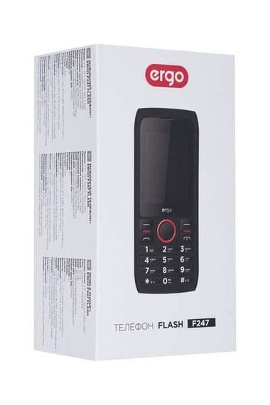 Мобільний телефон ERGO F247 FLASH Dual Sim Black | Зображення 6