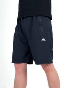 Мужские свободные легкие шорты до колен из плащевки SA395 цвет темно-синий, размер 52/54