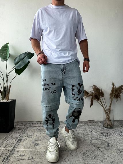 Джинси дтф. Блакитний колір - 73-015 | Зображення 2