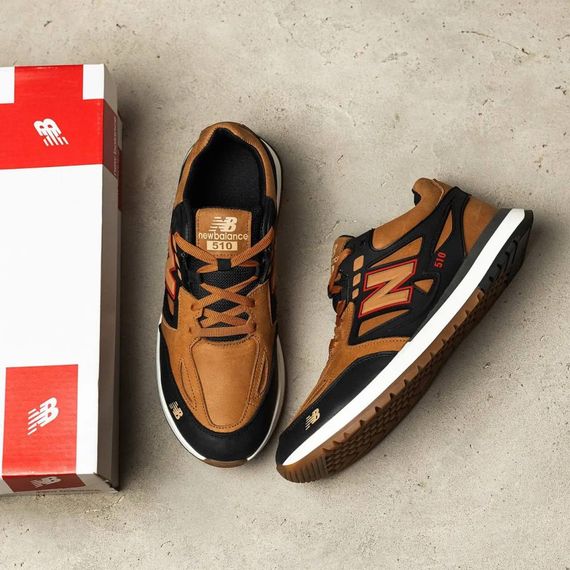 Кросівки шкіряні  New Balance колір коричневий, чорний | Зображення 4