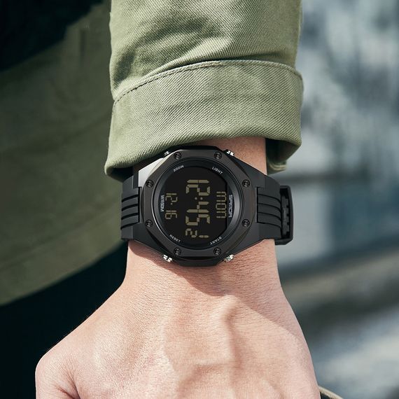 Часы Sanda 6093 All Black | Зображення 1
