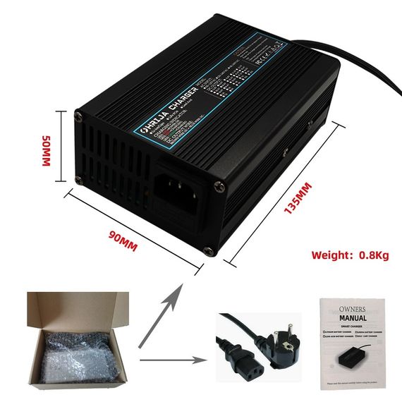 Зарядний пристрій для акумуляторів OHRIJA 4S, LiFePO4 DC 24V(29,2V),8S,10A + Anderson 50А CC/CV алюмінієвий корпус | Зображення 2