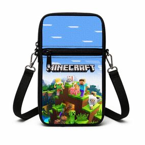 Сумка-чохол для телефону Minecraft,дитяча сумка через плече, водонепроникна міні-сумка (4758)