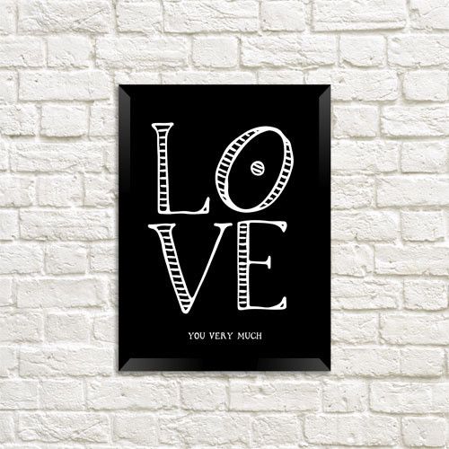 Постер в рамці Love you very much 15x21 см, A5 (MT5_20L006)
