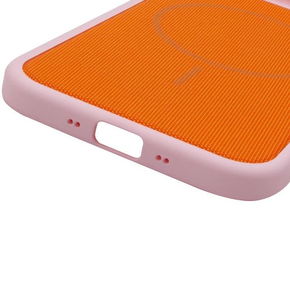 Чохол PC Textile Hybrid with Magnetic Fit для Apple iPhone 17 Air (6.5") Pink / Orange | Зображення 4