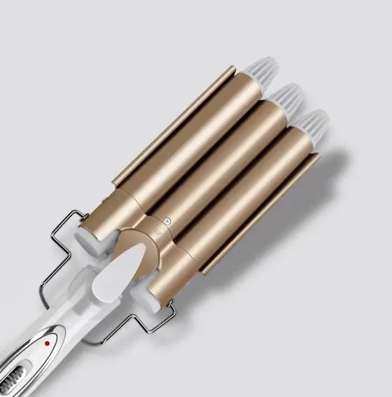 Потрійна плойка для волосся Kemei 1010 | Зображення 1