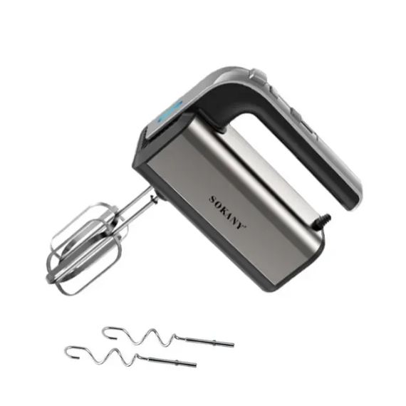 Міксер ручний SOKANY CX-6651 сталь із двома насадками 800 Вт 5 швидкостей | Зображення 2