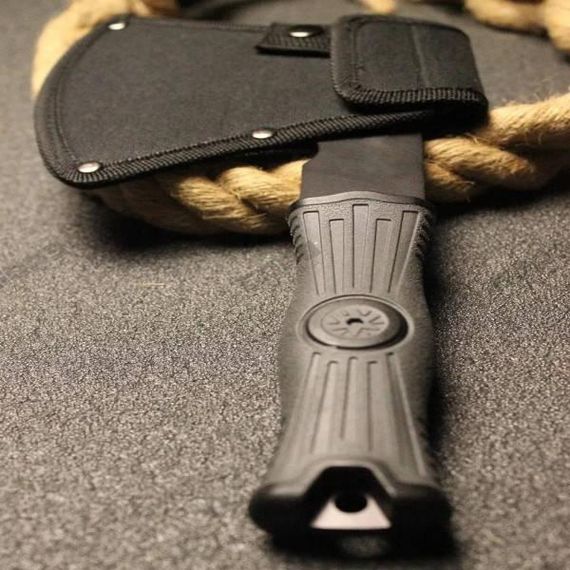 Сокира туристична мисливська багатофункціональна Чорна