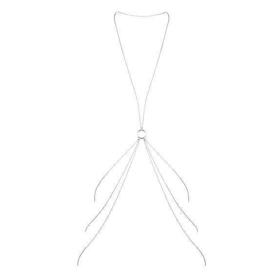 Ланцюжок для тіла Bijoux Indiscrets Magnifique 8 Body Chain, прикраса для тіла, Silver