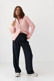 Класичні жіночі штани-палаццо зі складками - чорний цвет, 40р (є розміри)