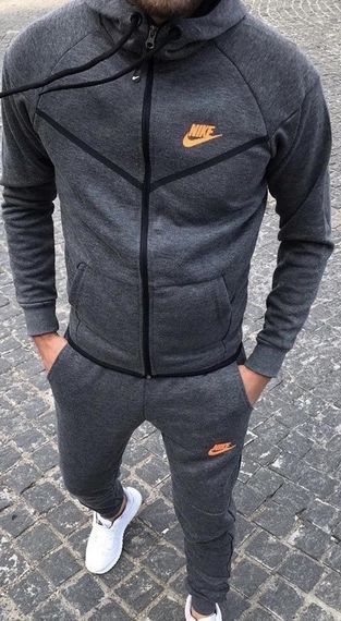 Чоловічий спортивний костюм Nike темно-сірий