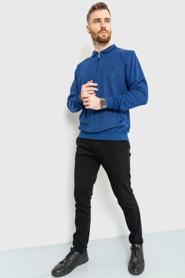 Поло з довгим рукавом, колір синій, 157R300 | Зображення 1