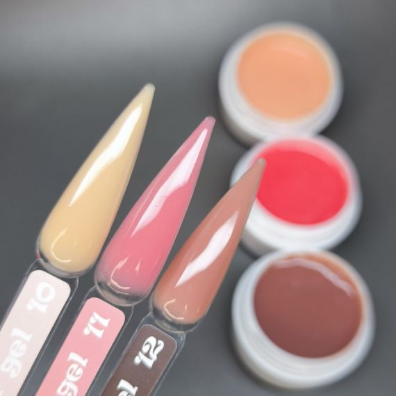 Гель для нарощення нігтів Mi Color Gel 12 (шоколадний) 30мл | Зображення 3