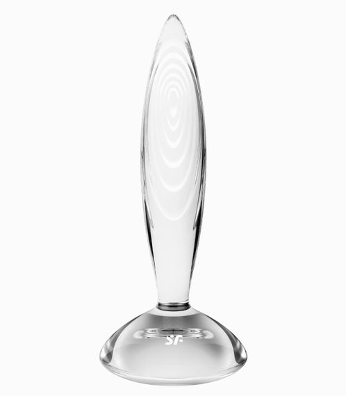 Скляна анальна пробка Satisfyer Sparkling Crystal прозора Sex Aura | Зображення 2