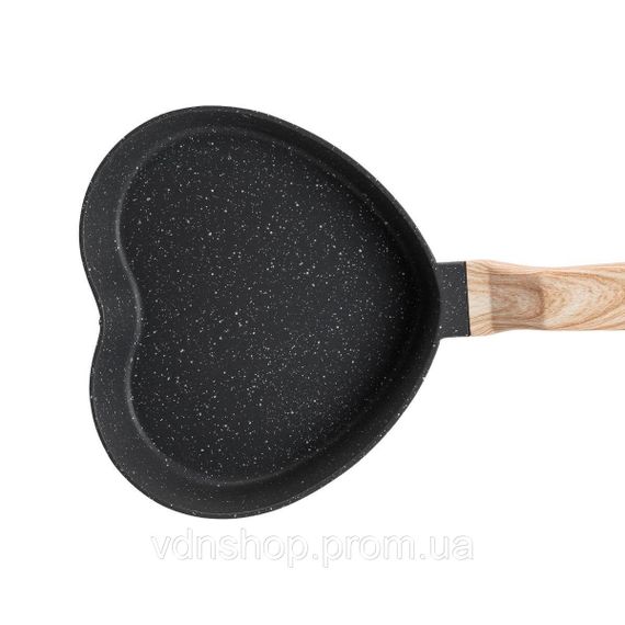 Сковорідка для омлету з антипригарним покриттям 16*13*5,3 см сіра HP39574C | Зображення 4