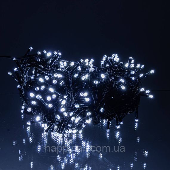 Гирлянда Нить уличная 30 (м) 300 LED черный провод Белый CF300L30MBW | Зображення 2