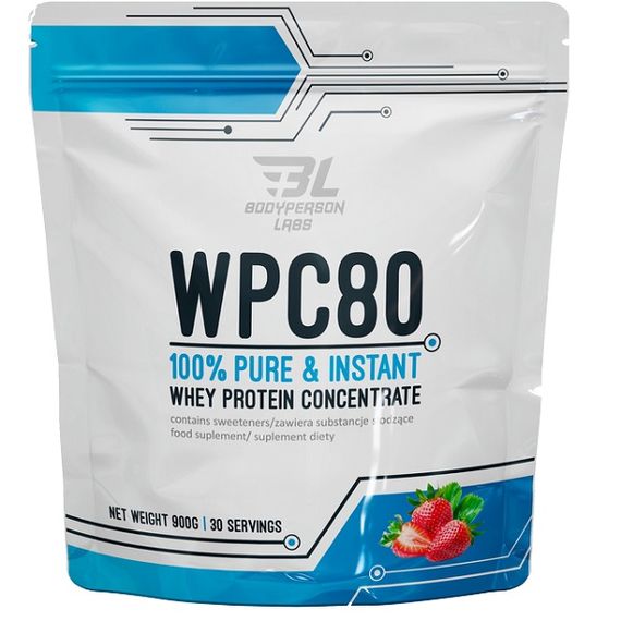 Протеїн Bodyperson Labs WPC80 900 g /30 servings/ Strawberry