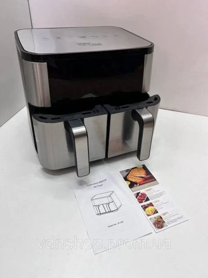 Аэрофритюрница на 2 чаши Zepline ZP-209 с мощностью 4000Вт на 12л | Зображення 2