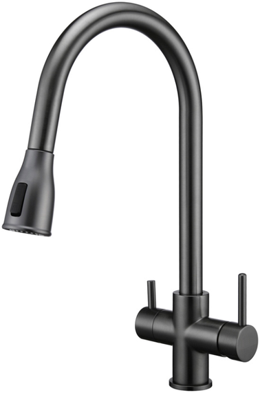 Кухонний змішувач Fabiano FKM 3122 Black Steel 8231.403.1150