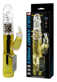 Вибратор с стимулятором клитора и вращающейся головкой BAILE - COLD RABBIT PRINCE, BW-037302J Sex Aura