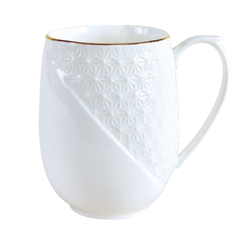 Чашка 330мл кругла порцеляна 557611-А білий Оптима