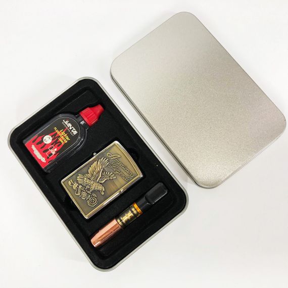 Запальничка подарункова сувенірна N9, Вітрозахисна запальничка, Запальнички подарунки для чоловіків DW-67 | Зображення 3