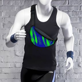 Сумка-бананка чоловіча/жіноча Sport 32×16 см з розширювачем поясна сумка або сумка через плече (02892)