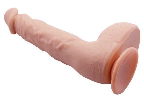 Фалоімітатор на присосці Baile Beautiful JASON 9,4'' Flesh, BW-008041NR Sex Aura | Зображення 7