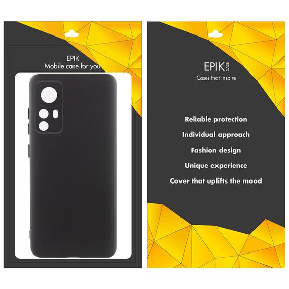 Чехол TPU Epik Black Full Camera для Xiaomi 12T / 12T Pro | Зображення 2