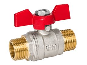 Кран кульовий 1/2" ЗЗ червоний метелик ECO 240шт