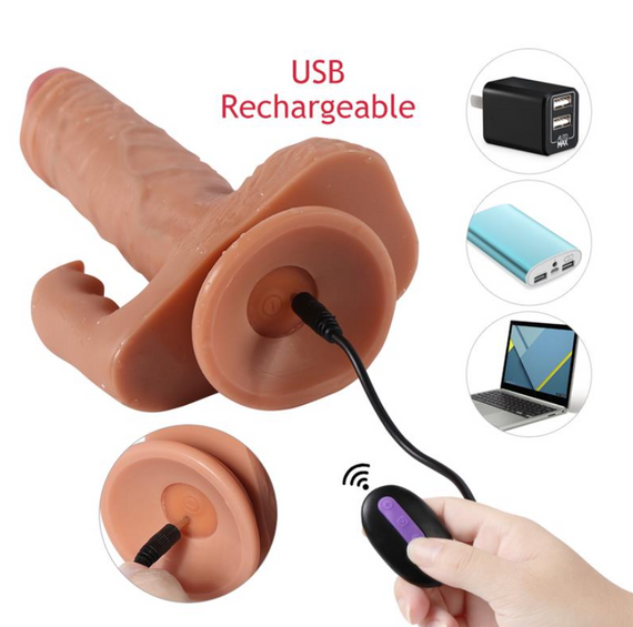 Перезаряджуваний вібратор зі стимулятором клітора Austin Vibrating з 20 режимами Sex Aura | Зображення 7