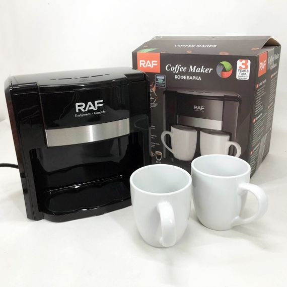 Маленька кавоварка для меленої кави, Кавоварка на роботу для дому настільна компактна DC-76 | Зображення 3