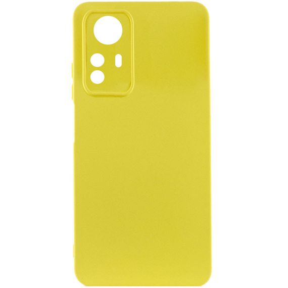 Чехол Silicone Cover Lakshmi Full Camera (A) для Xiaomi Redmi Note 12S Full camera, Желтый / Flash