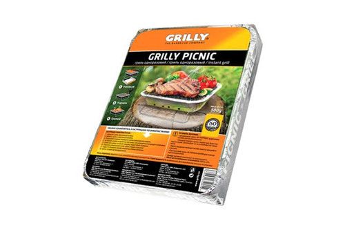 Одноразовий гриль 500 г Grilly GR-651951