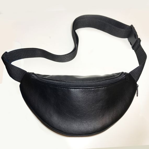 Сумка-бананка с расширителем из эко-кожи 32×16×7.5 см сумка через плечо или поясная сумка мужская/женска (02911) | Зображення 1