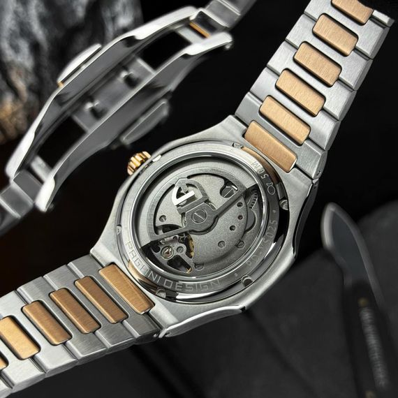 Чоловічий годинник Pagani Design PD-YS025 Silver-Gold-Brown | Зображення 6