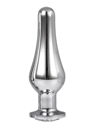 DT21825 анальна пробка конічної форми Dream Toys GLEAMING LOVE SILVER PLEASURE PLUG L Sex Aura | Зображення 1