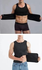Чоловічий неопреновий жилет для схуднення Body Shaper – XL, чорний