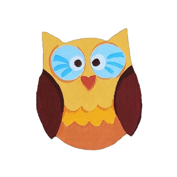 Набор детского творчества Роспись по дереву «Магниты-совы» РД-005 | Зображення 2