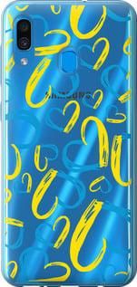 Чохол на Samsung Galaxy A20 2019 A205F Серця UA з пластику FCh_048260