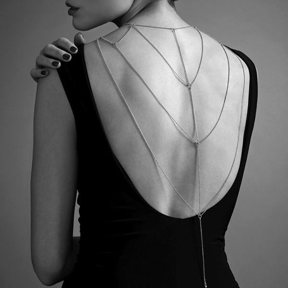 Ланцюжок для спини Bijoux Indiscrets Magnifique Back and Cleavage Chain - Gold, прикраса для тіла | Зображення 4