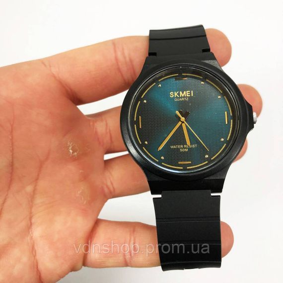Якісні чоловічі годинники SKMEI 2108BKBU, Чоловічі годинники на ланцюжку на подарунок JG-57 | Зображення 7