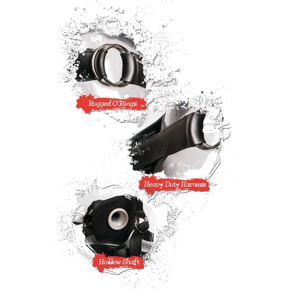 Фаллопротез реалістичний гігантський Pipedream чорний, 26 х 7 см | Зображення 2