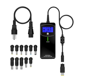 Універсальне АЗП 90W, LCD - дисплей, корпус - пласт, ручне регулювання, 8 роз'ємів BOX