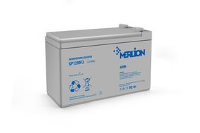 Акумуляторна батарея MERLION AGM GP1290F2 (06010) 12 V 9 Ah (150 x 65 x 95 (100)) White Q10