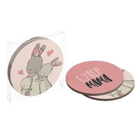 Подставки под горячее Coaster Супер мама (пробка) 10 см