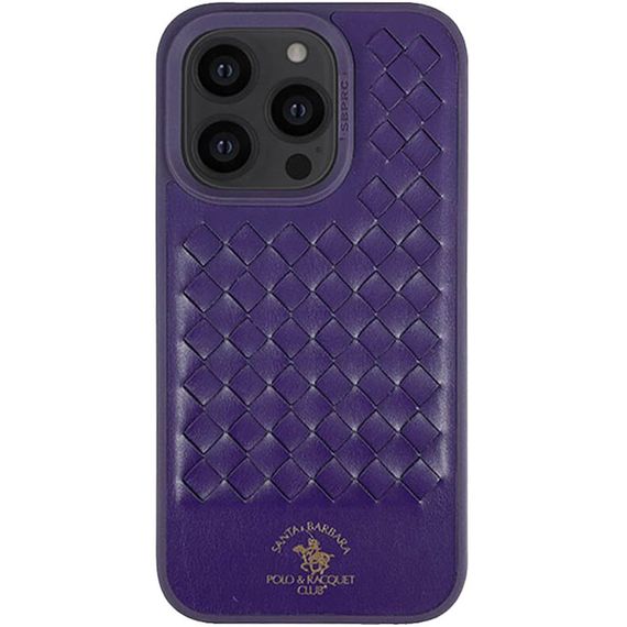 Шкіряний чохол Polo Santa Barbara для Apple iPhone 14 Pro Max (6.7") Purple | Зображення 2