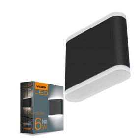 Світлодіодний світильник архітектурний AR06 IP54 VIDEX 6W 2700K чорний